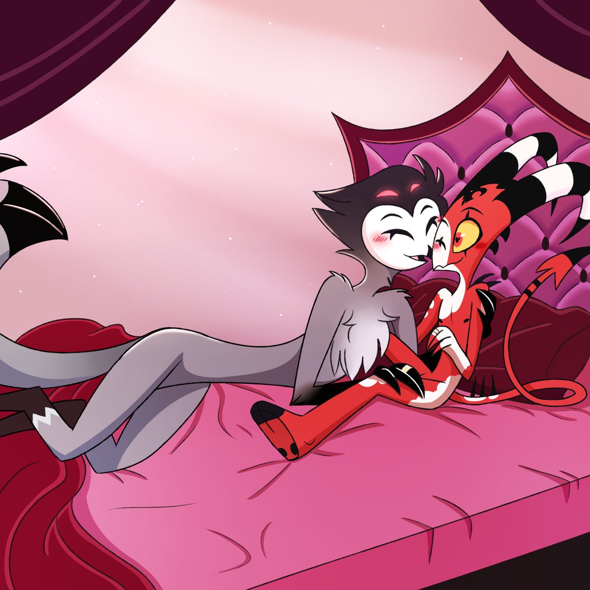 kimanda_art's tweet photo. #StolitzWeek2023 Day 7 - Marriage/Sunrise   
- 
#HelluvaBoss #HelluvaBossFanart #Stolas #Blitzo #StolitzWeek #Stolitz https://t.co/2lKnClVq97
