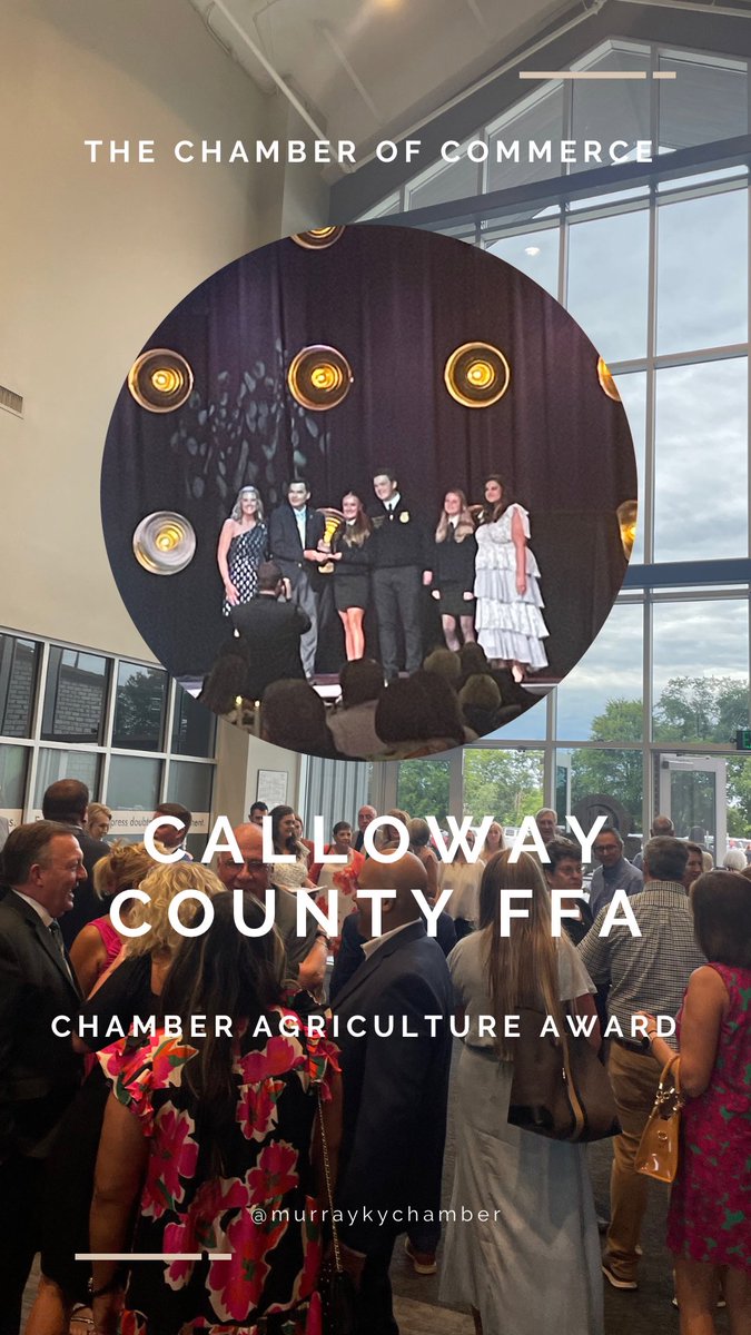 Chamber Agriculture Award 2023 recipient is Calloway County FFA. Congratulations!