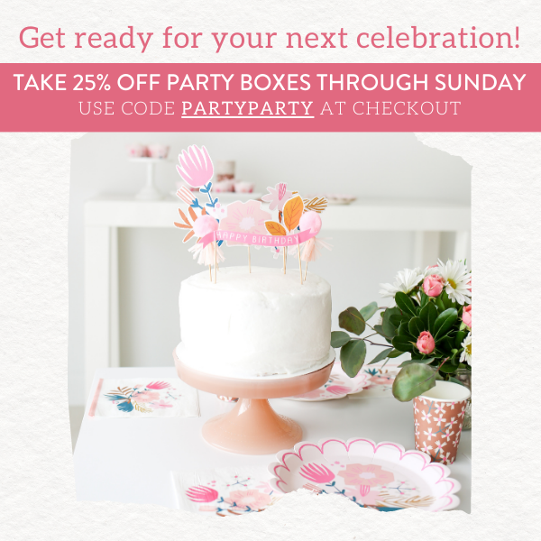 LucyDarlingShop's tweet photo. Did you hear the news?! Our Party Boxes are on sale through Sunday. Stock up for your next celebration. 
Use the code PARTYPARTY when you check out. 

https://t.co/RX2NK0thXM https://t.co/cw7lgOfv7q