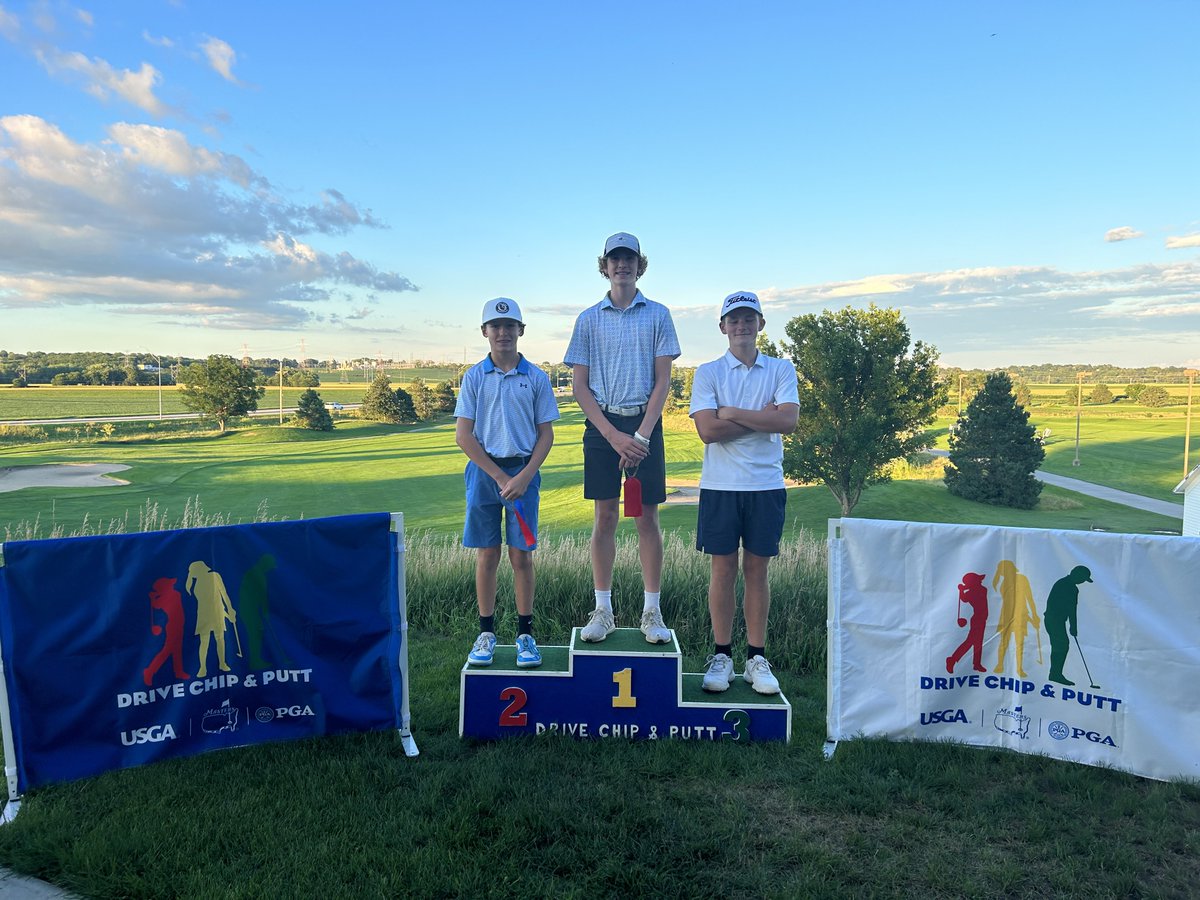 Girls &amp; Boys 14-15 Medalists #DCP

Girls 14-15 🥇🥈🥉
1️⃣ Chloe Perfect
2️⃣ Emily Kumm 
3️⃣ Julia Messere

Boys 14-15🥇🥈🥉
1️⃣ Tyler Hanna 
2️⃣ Tommy McCann
3️⃣ Benjamin Krohn

Congrats on medaling and good luck at the next stage of <a href="/DriveChipPutt/">Drive, Chip & Putt</a> ! 💪