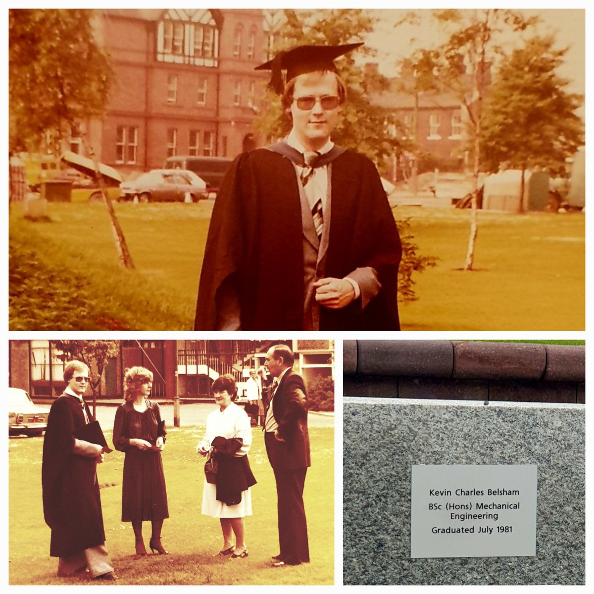 <a href="/SalfordAlumni/">Salford Alumni</a> 42 Years ago ! !    On the Lawn , with Family , in front of Maxwell Hall .