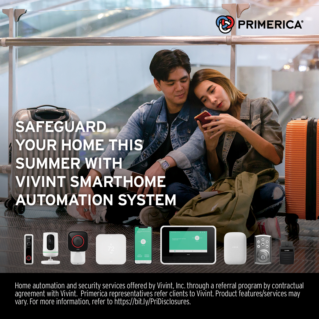 jevongilder's tweet photo. Vacation season is here, and so are potential security risks. Safeguard your home with Vivint SmartHome automation system. Arm your security, adjust your temperature, and more, all from the palm of your hand. Get in touch with me for more info!

https://t.co/sGQntHo12V https://t.co/k6U0mi1SB4