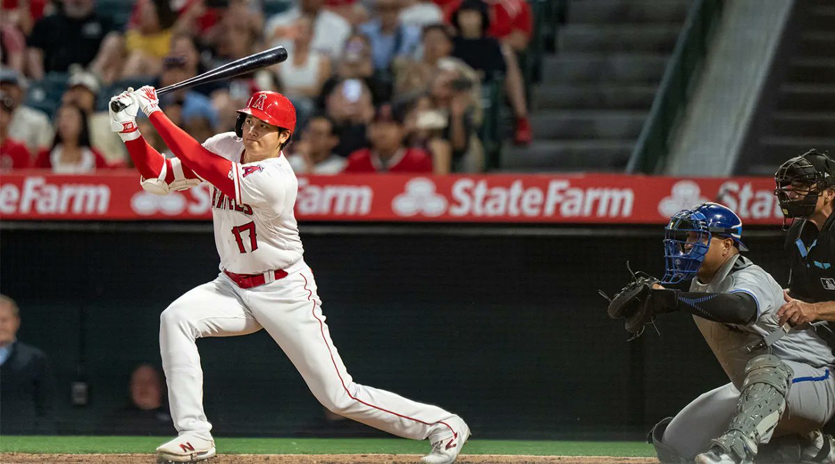 Baseball Reference on X: Shohei Ohtani is just the third player in AL/NL  history to get a hit on the first pitch of the #AllStarGame. He joins Mike  Trout (2013) and Kirby