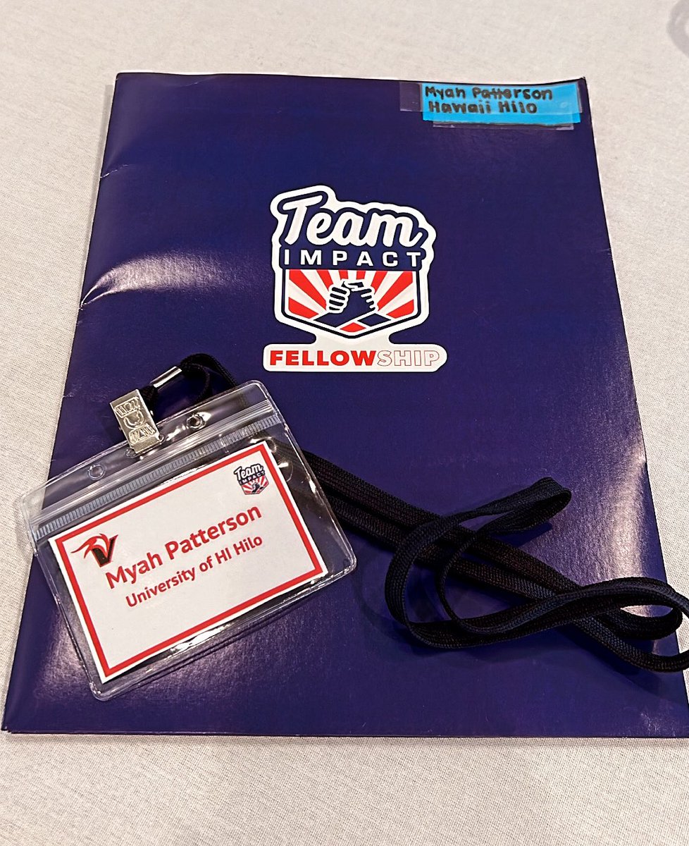 MyahPatterson's tweet photo. I had so much fun and got to meet some amazing people at the Team Impact Summit! Can’t wait to start this MAGICAL program at Hilo!! #TIFellow @GoTeamIMPACT @HiloVulcans https://t.co/gXnQiji3CU