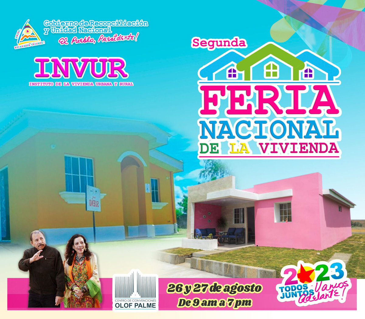 #Nicaragua | Feria Nacional impulsada por nuestro Buen Gobierno Sandinista a través de INVUR. Llegó el momento de cumplir tu sueño de una casita propia !!! 🇳🇮✊🏻🔴⚫ #ManaguaSandinista #4419SiempreMasAlla