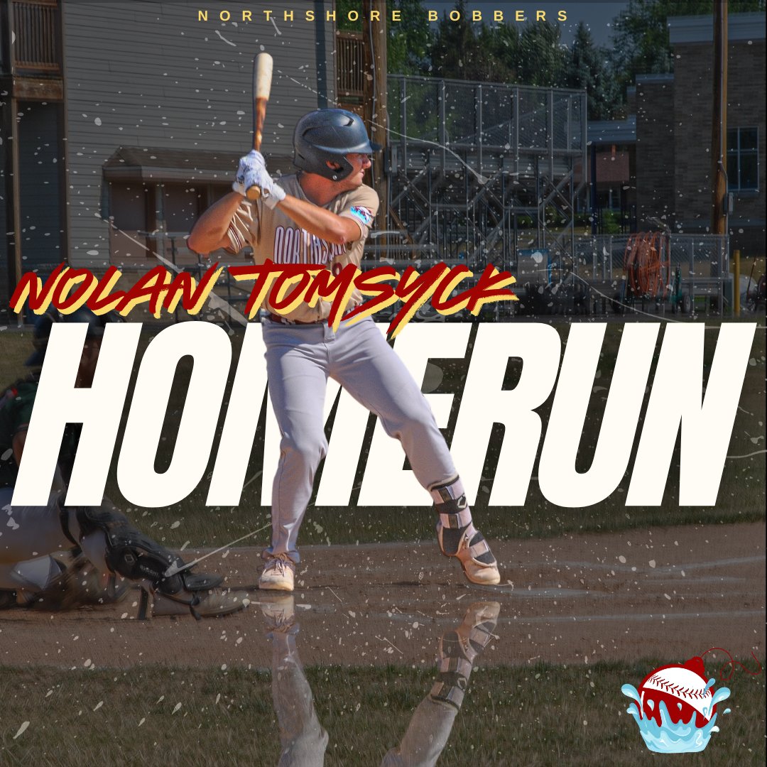 . <a href="/nolan_tomsyck/">Nolan Tomsyck</a> (<a href="/beloit_baseball/">Beloit College Baseball</a>) hits his first homerun of the season to help the Bobbers beat the River Rats.
