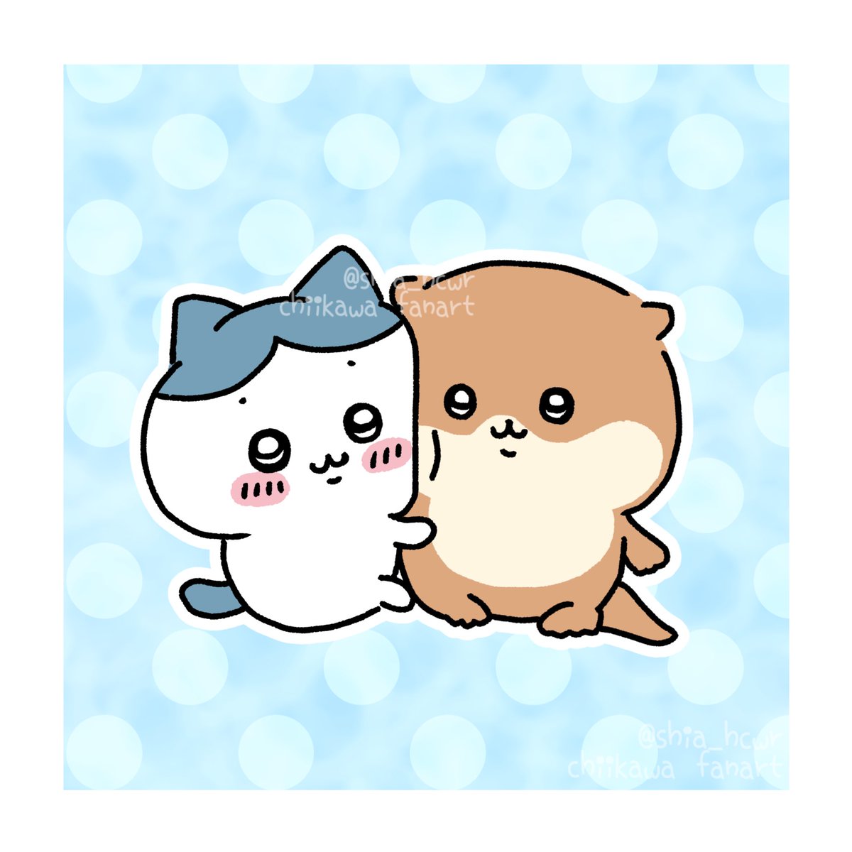 shia_hcwr's tweet photo. むぎゅっっとカワウソ

#ちいかわファンアート https://t.co/Nvz9ypqodK