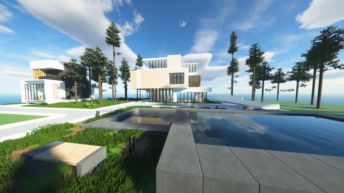 KingsIwnl_'s tweet photo. some original builds I have been working on with the #ultimateimmersion mod #architecture #Minecraft https://t.co/8gsRoWPQXg
