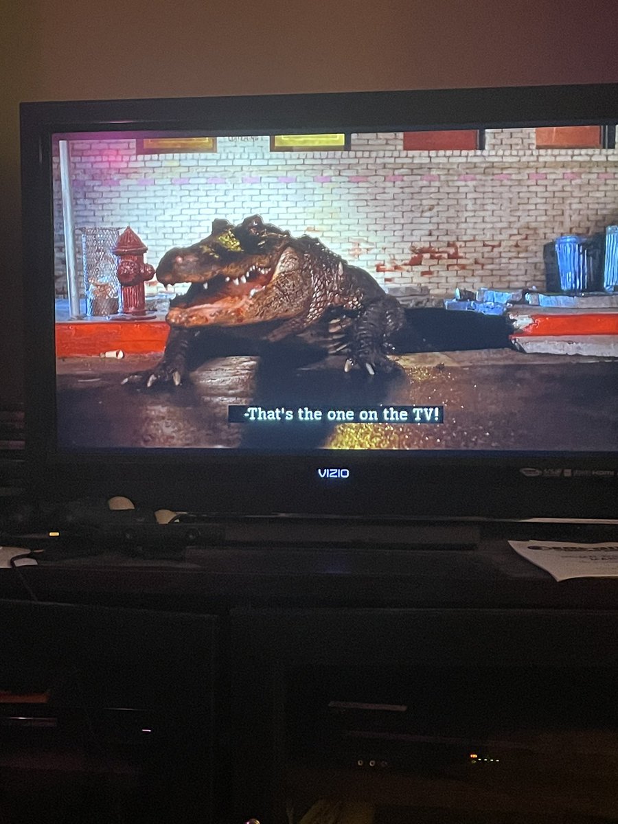 Who fed Ernie after midnight?? 
#TheLastDriveIn #Alligator #MutantFam #Ernie 

Ryan / <a href="/MonsterMakeupCo/">Monster Makeup</a>