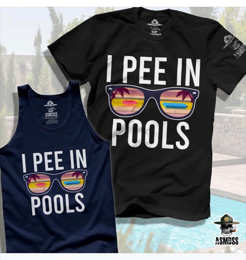 El_Flamingo_SA's tweet photo. @jasondickaf Found your shirt for your next pool! #PoolDude #Pee https://t.co/9riJz7C3qW