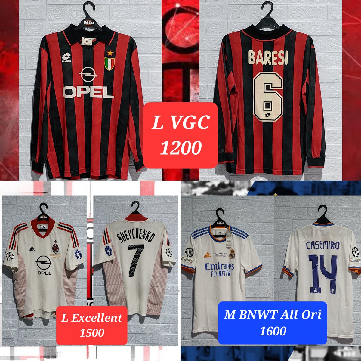 #jersey4sale MUFC, Milan, Madrid, PSMS, Marseille, Lyon, C.Palace, Korea, Spurs, Lazio. Size dan Harga ada foto. 
WA : 085362920101
Tokopedia Ready
<a href="/Jerseyforum/">Si Paling Jersey</a> <a href="/jersey_ciamikk/">Follow IG @Jerseyciamik</a> <a href="/jerseymalang_/">callmeSUHE</a> <a href="/jerseycadangan/">Jersey Cadangan</a> <a href="/mycorner_jersey/">Mycorner_jersey</a>