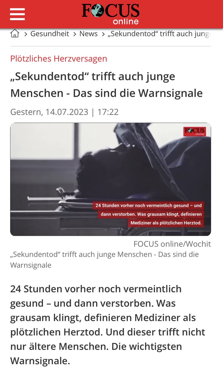 katjabraendle's tweet photo. Seit 2021 habe wir eine Übersterblichkeit bei jungen Menschen. Seit 2021 haben wir einen Anstieg von „Sekundentod“. Seit 2021 haben wir neuartige mRNA Injektionen, mit einem erhöhen Risiko für Myokarditis (Herzmuskel) und Perikarditis (Herzbeutel) Erkrankungen. Seit 2021 können die Behörden, welche die mRNA Injektionen empfohlen haben, keinen Zusammenhang erkennen https://t.co/lM5VNeZQNx