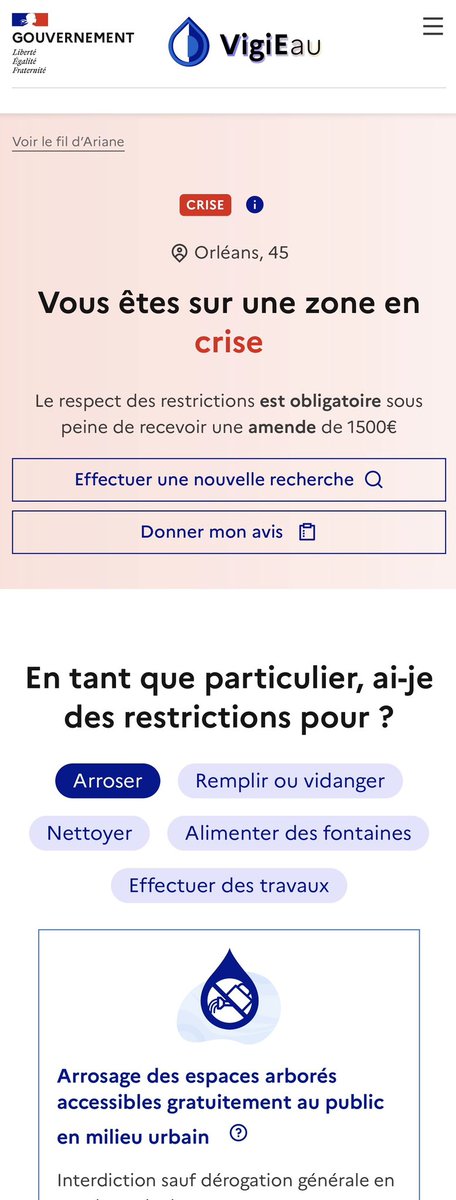 Vous ne savez jamais si vous pouvez arroser le jardin ou laver votre véhicule ? C’est désormais plus simple avec VigiEau.gouv.fr !