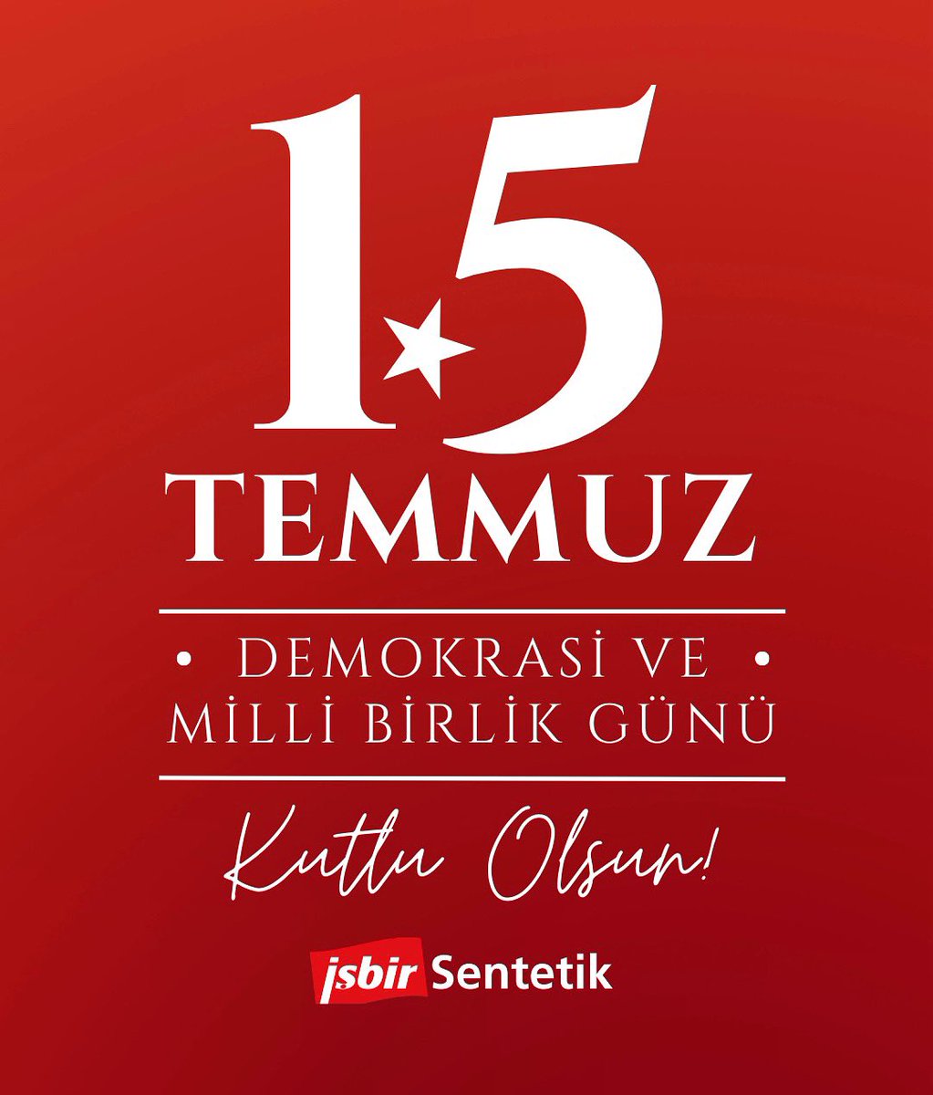 15 Temmuz Demokrasi ve Milli Birlik Günü kutlu olsun. 
#bigbag