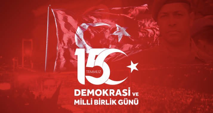 #15Temmuz hain darbe girişiminde Cennet vatanımız uğruna şehit olan Yüzyılın Kahramanları'nı rahmet ve minnetle anıyorum.