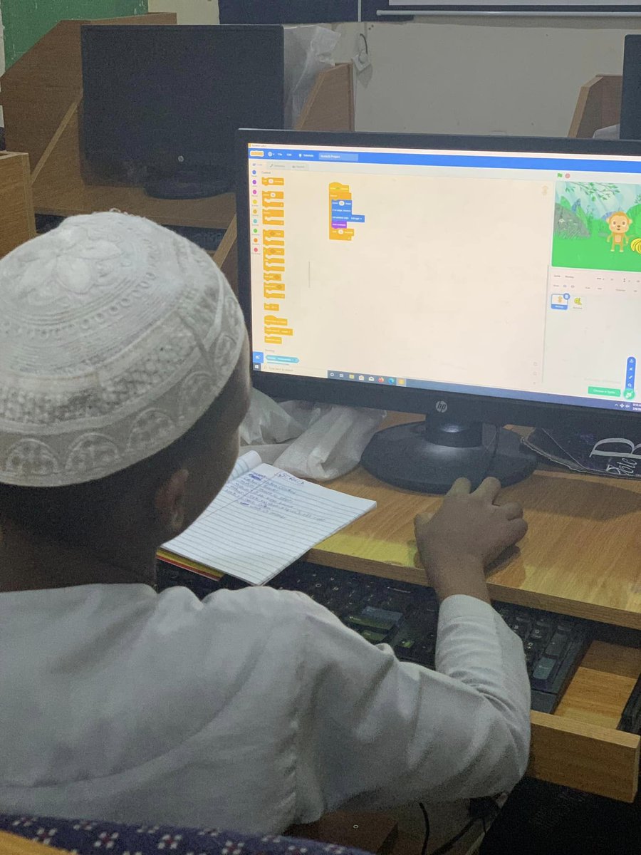 sunnahtechlab's tweet image. At Sunnah Tech Lab, young learners embrace the wonders of Scratch programming, radiating joy and curiosity. With dedicated instructors and a creative atmosphere, they embark on an exciting journey, honing their coding skills and nurturing their tech dreams. #KidsInTech #Tech