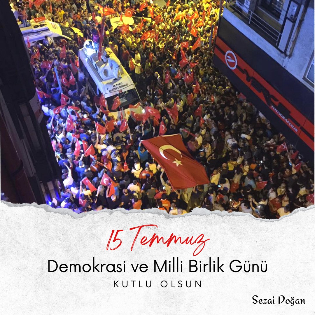 15 Temmuz 2016, Türkiye'nin en uzun ve en karanlık günlerinden biriydi.
"Milletin istiklalini yine milletin azim ve kararlılığı kurtardı." 🇹🇷