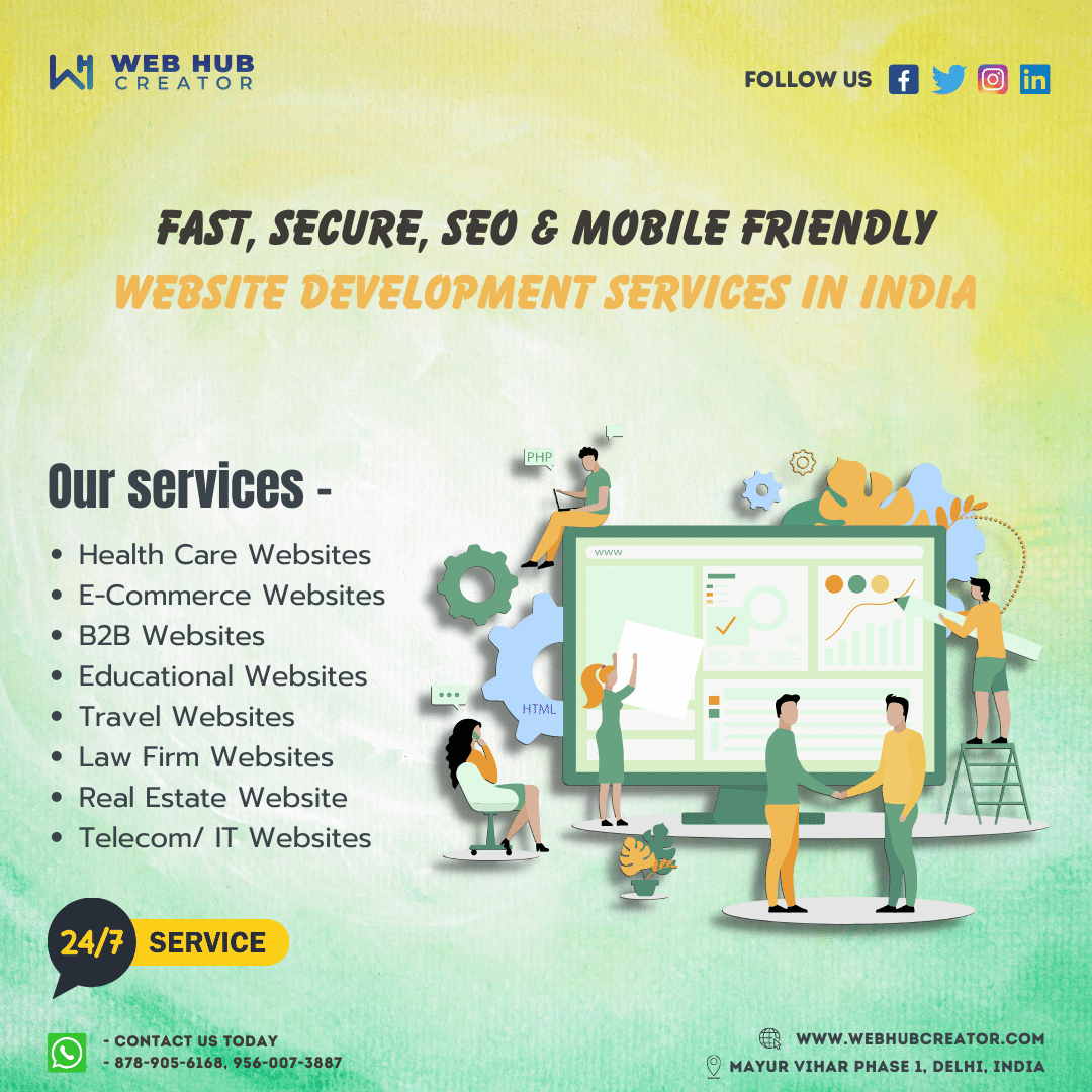 webhubcreator's tweet photo. Fast, Secure, ✨SEO & Mobile Friendly Website Development Services In India
❤️ Follow @webhubcreator For more. To get more info visit -
🌏: https://t.co/oXRWDAETeb
✉️: info@webhubcreator.com
📲: 9560073887 #WhatsApp_Call
#webhubcreator #Webdesign #WebsiteDevelopment https://t.co/cHwkg8pDfa
