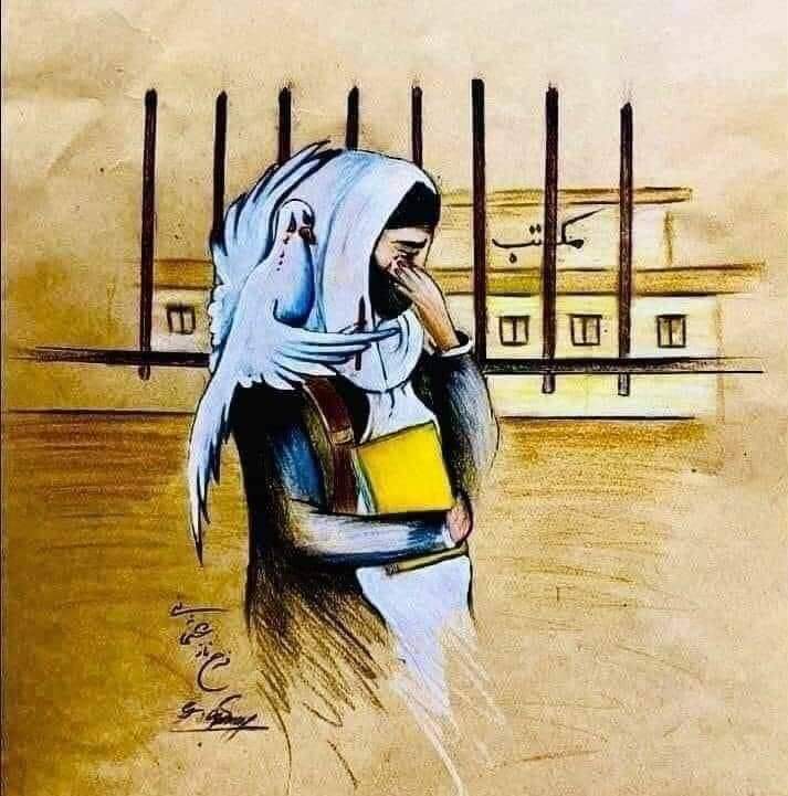_hashimi's tweet photo. په افغانستان کې د انجونو ښوونځيو ترڅنګ  عالي دارالمعلمين هم وتړل شول.
ورځ په ورځ د علم ډیوی مړی کیږی او جهل او تورتم ته زمینه مساعده کیږی.
افغانان په سخت حالت قرار لري https://t.co/N9D379pGlD