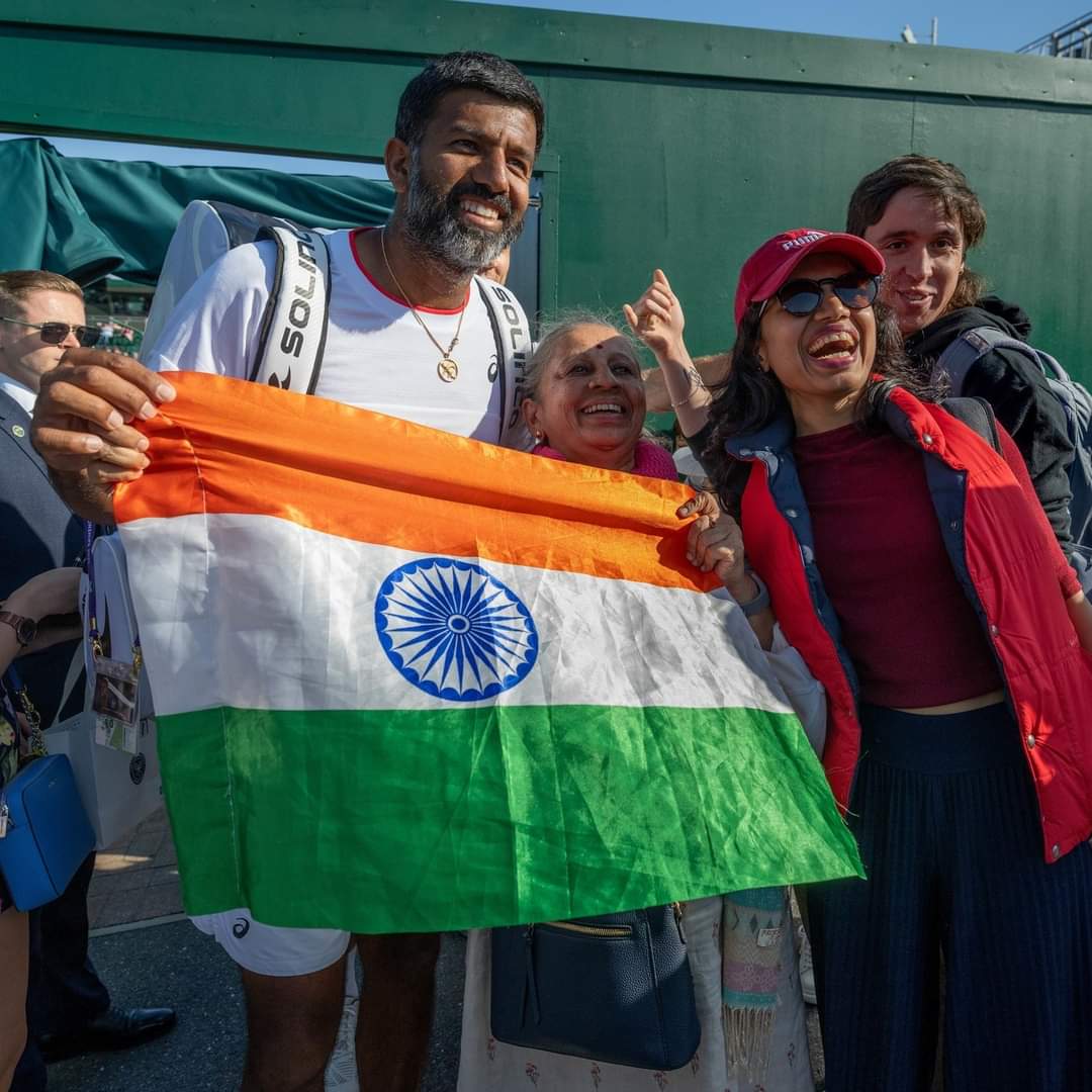 DineshKarthik's tweet photo. Rohan Bopanna reached the men's doubles SEMIS.

Sometimes we tend to oversee performances, I just wish this doesn't go under the radar, reaching a doubles semis in a GRANDSLAM is no mean feat.

Well done, @rohanbopanna! 👏🇮🇳

#Wimbledon https://t.co/FC6pCLUs0e