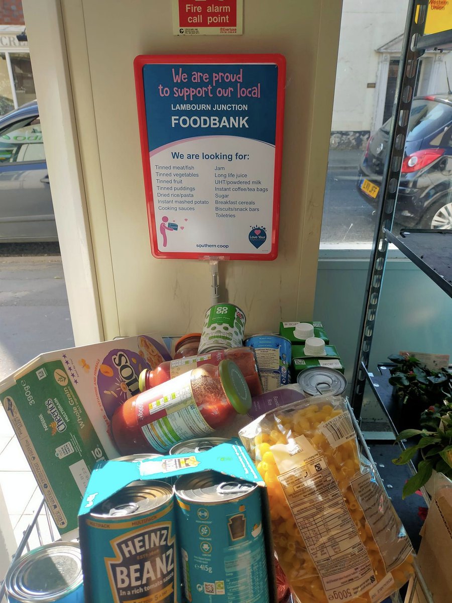 The Lambourn co-op is supporting the Lambourn Food Bank by encouraging donations of food and groceries in their store in Lambourn High Street. A big THANK YOU to the  co-op and all the kind donors who are leaving donations in the basket –  you are changing lives.
#foodbank