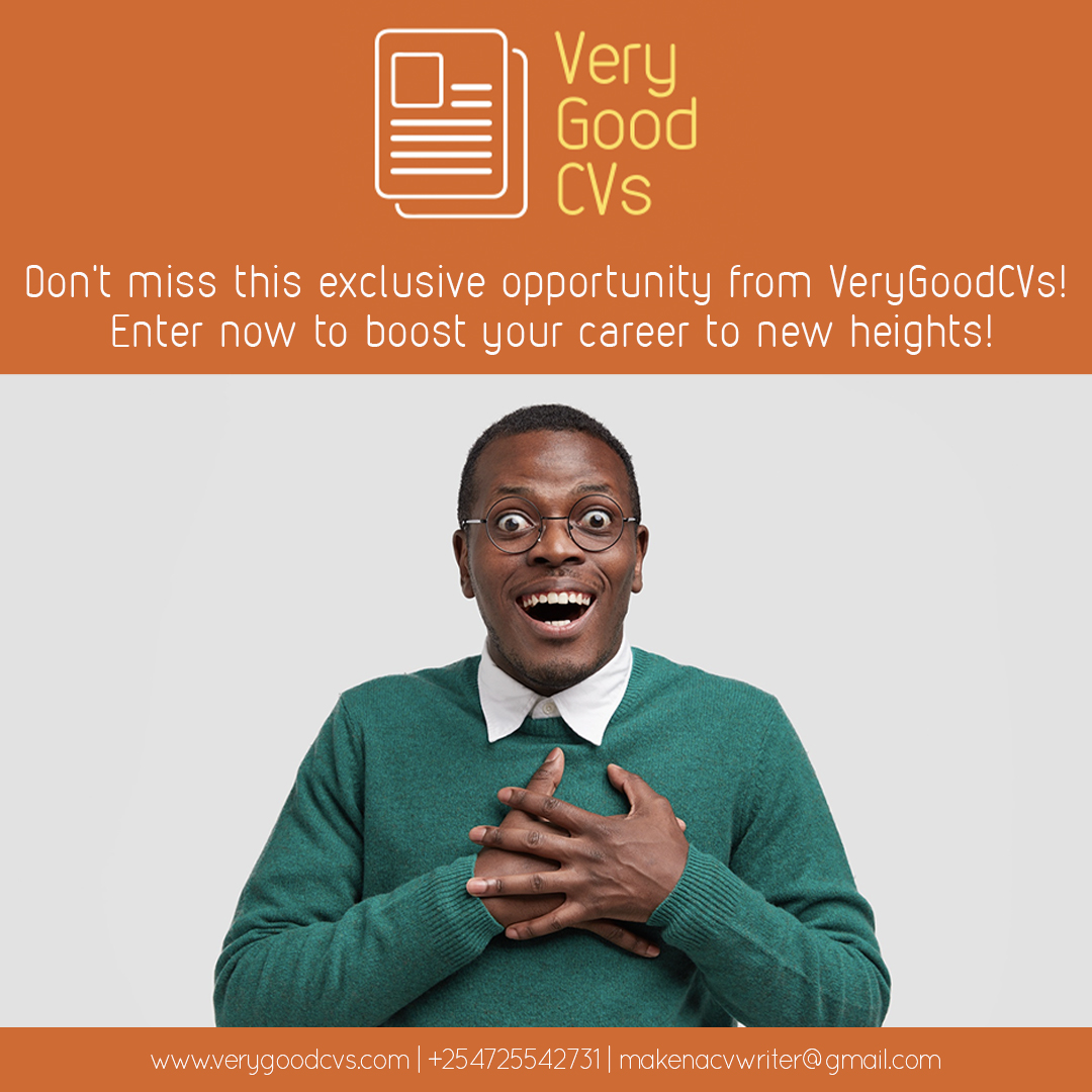 Exciting Giveaway Alert! 
Want to boost your career prospects? Look no further! VeryGoodCVs is here to help you revamp your CV, cover letter, LinkedIn profile and personalized job search management for 5 job applications for FREE! 🌟 

See the thread below on how to participate