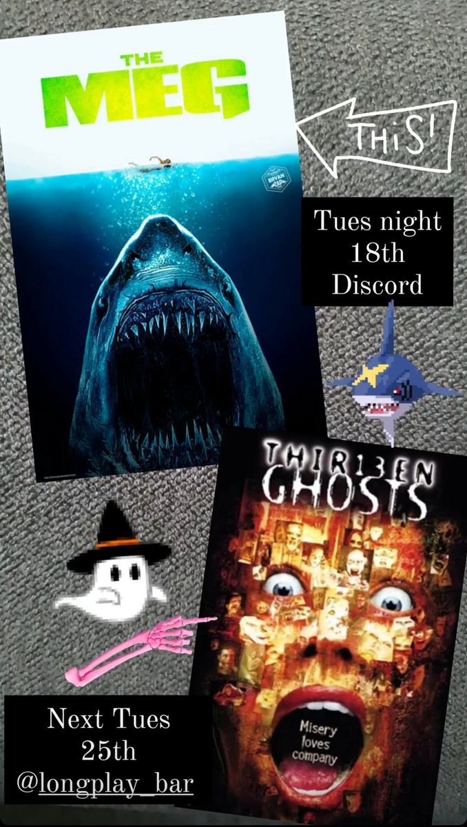 MelbourneHorror's tweet photo. This Tuesday / next Tuesday!!
We have two super fun screenings coming up and you don't even need to leave home for the first one - everyone's welcome! 🦈👻 https://t.co/8MUh9d6Wn7