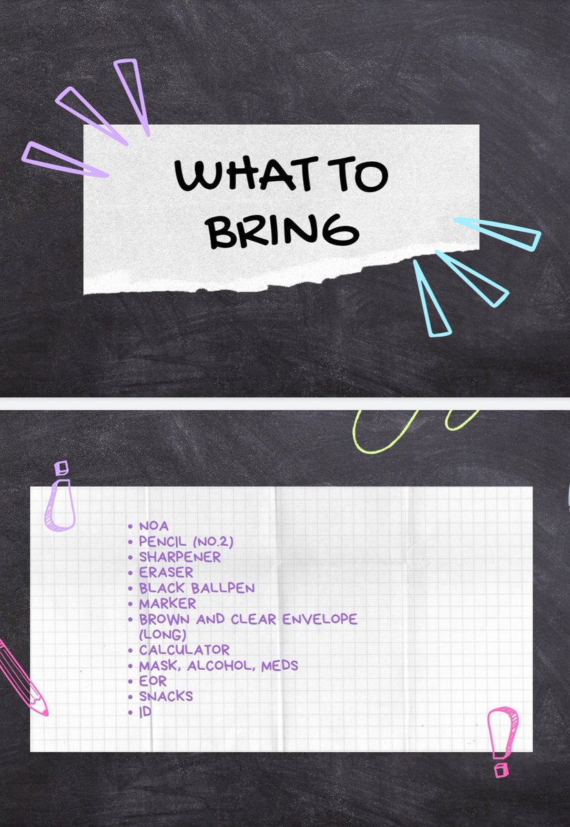 joietoyourworld's tweet image. #MTLE WHAT TO BRING SA MISMONG DAY NG MTLE

Dala din kayong jacket coz malamig sa room, pwede naman po. &apos;Wag kalimutan papirmahan NOA after magsagot ☺️

Good luck, future RMTs! 🤍