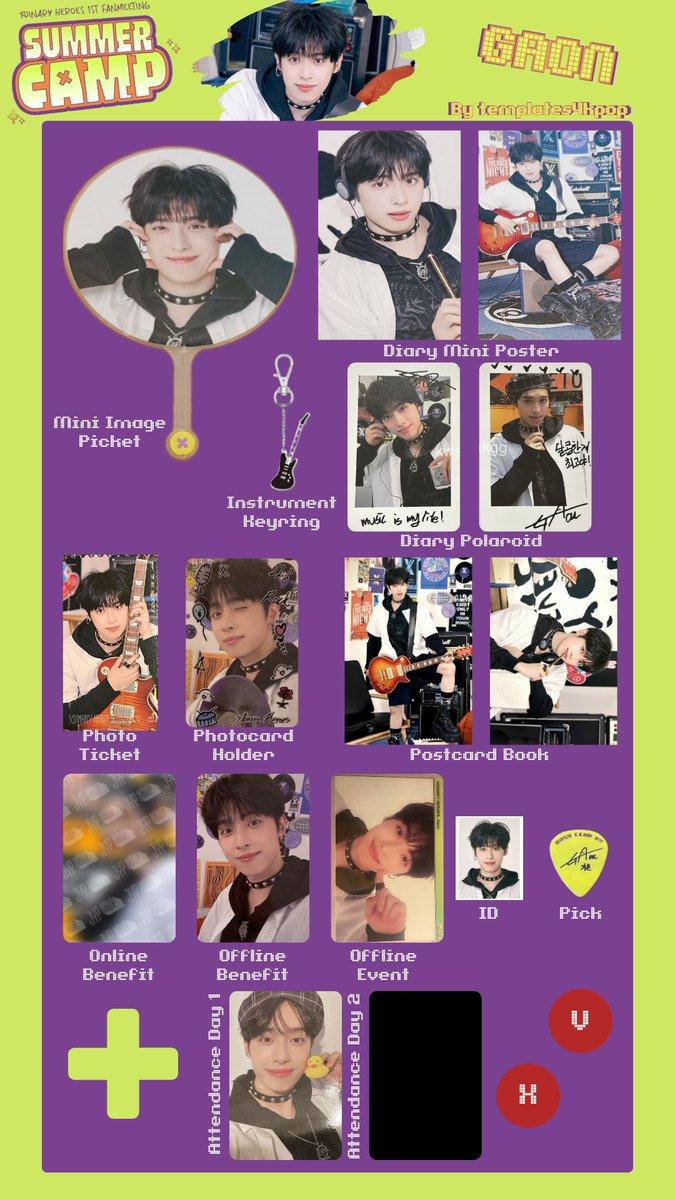 Xdinary Heroes 1st fanmeeting summer camp photocard pc & merch