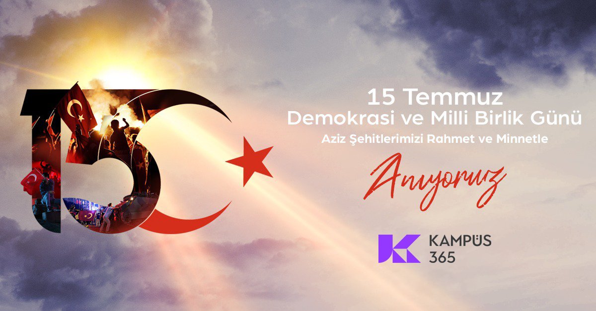 15 Temmuz Demokrasi ve Milli Birlik Günü Aziz Şehitlerimizi Rahmetle ve Minnetle Anıyoruz.

#15Temmuz #DemokrasiveMilliBeraberlikGünü