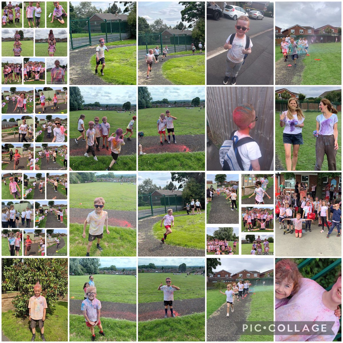 FMillbrook1's tweet photo. What a fantastic colour run at Millbrook everyone enjoyed themselves #memoriesofalifetime #colourfunrun 
@MillbrookWigan @MillbrookPlay @RMillbrookWigan https://t.co/wFtH7EvjDh