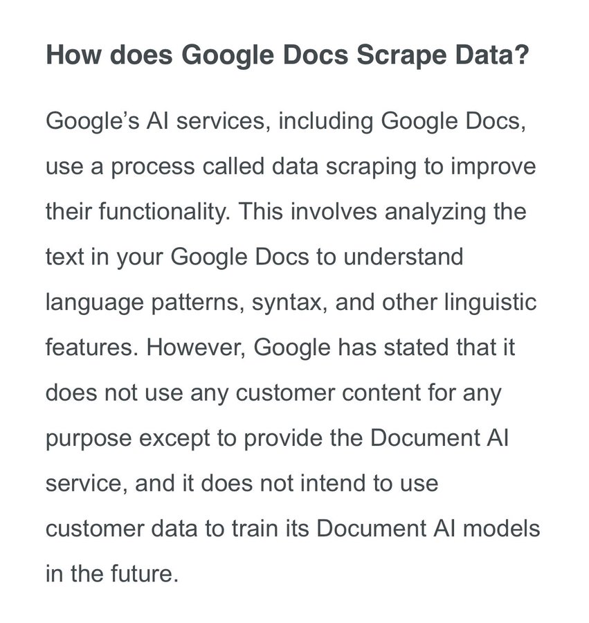 TokenGeekGirl's tweet photo. @scretladyspider If you trust Google, it's only public information, not stuff that is stored on Drive. https://t.co/bP0eDk8eP3