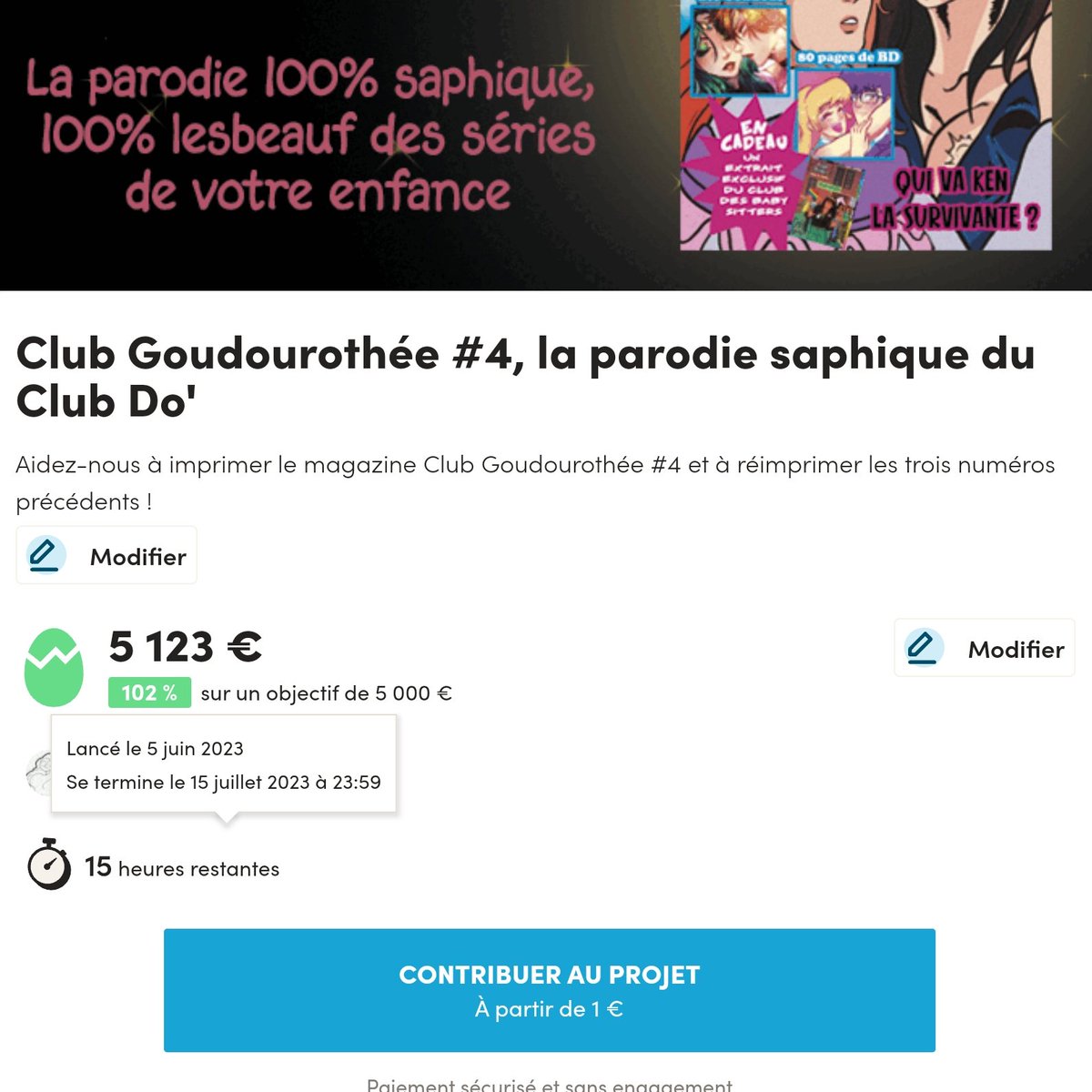 DocteurPralinus's tweet photo. Il vous reste 15h pour participer au Ulule du @Goudourothee et mettre la main sur un de nos magnifiques magazines (MERCI TOUT LE MONDE BRAVO LES 100% https://t.co/UiEYrPEUZ9 https://t.co/pgaBPbmHpG