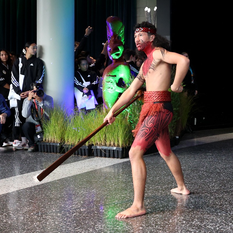 FIFAcom's tweet photo. A very special Māori cultural welcome!

Seven @FIFAWWC teams, including co-hosts @NZ_Football, came together in Auckland / Tāmaki Makaurau for a pōwhiri – a ceremony that establishes a respectful and harmonious connection between the hosts and the visitors.