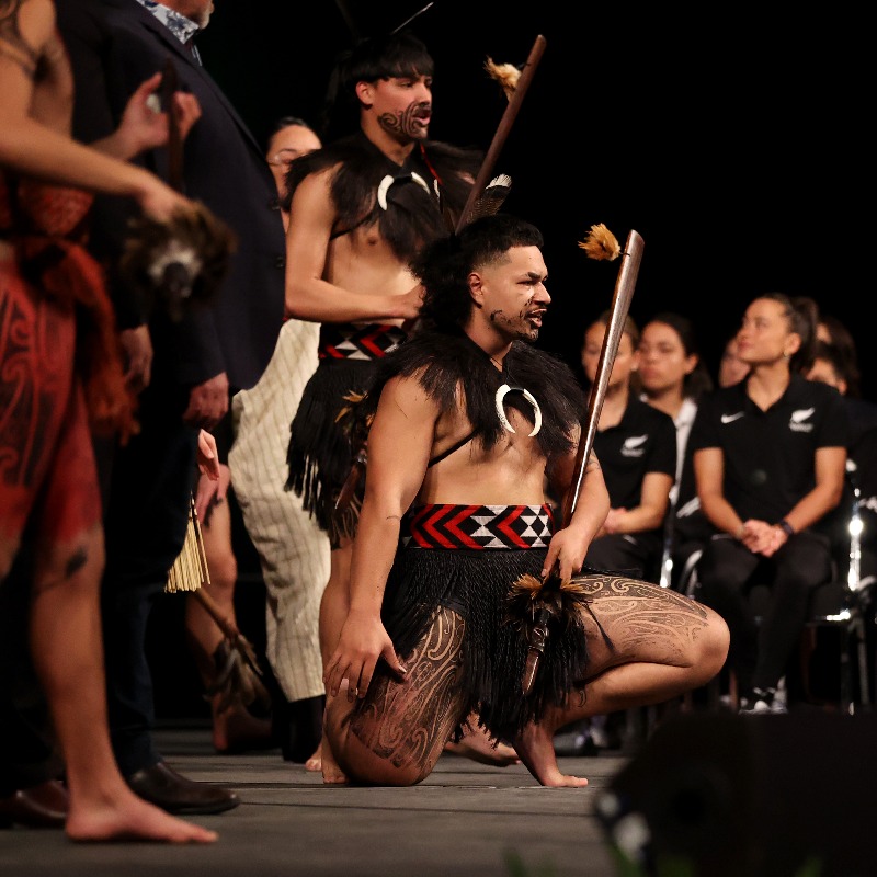 FIFAcom's tweet photo. A very special Māori cultural welcome!

Seven @FIFAWWC teams, including co-hosts @NZ_Football, came together in Auckland / Tāmaki Makaurau for a pōwhiri – a ceremony that establishes a respectful and harmonious connection between the hosts and the visitors.