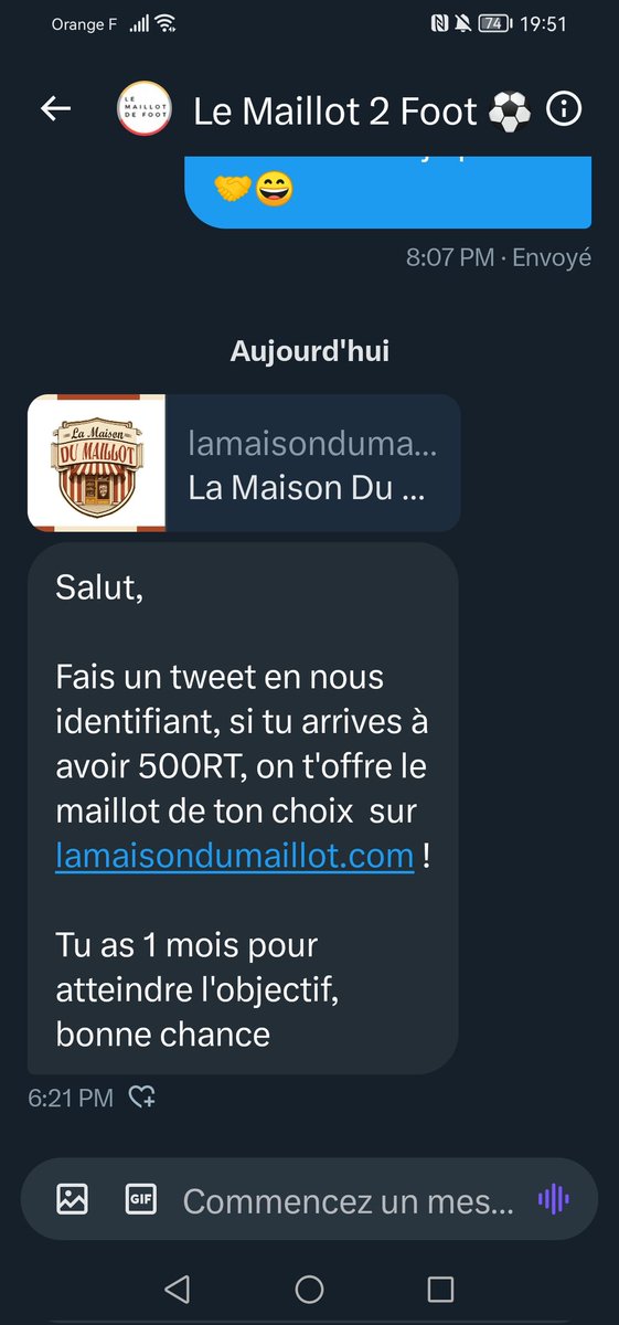 Lohan88600's tweet photo. 🚨 J'en appelle à toute ma TL 🙏 @LeMaillotDeFoot m'a contacté et ma proposer un maillot de mon choix si ce tweet atteignez 500 RT en 1 mois 😇😍 Je n'ais pas encore pus m'acheter le maillot domicile de l'OL❤️💙
Merci à ceux qui le feront le défis et dur mais on peut y arriver 💪 https://t.co/4V1Iyky1vd