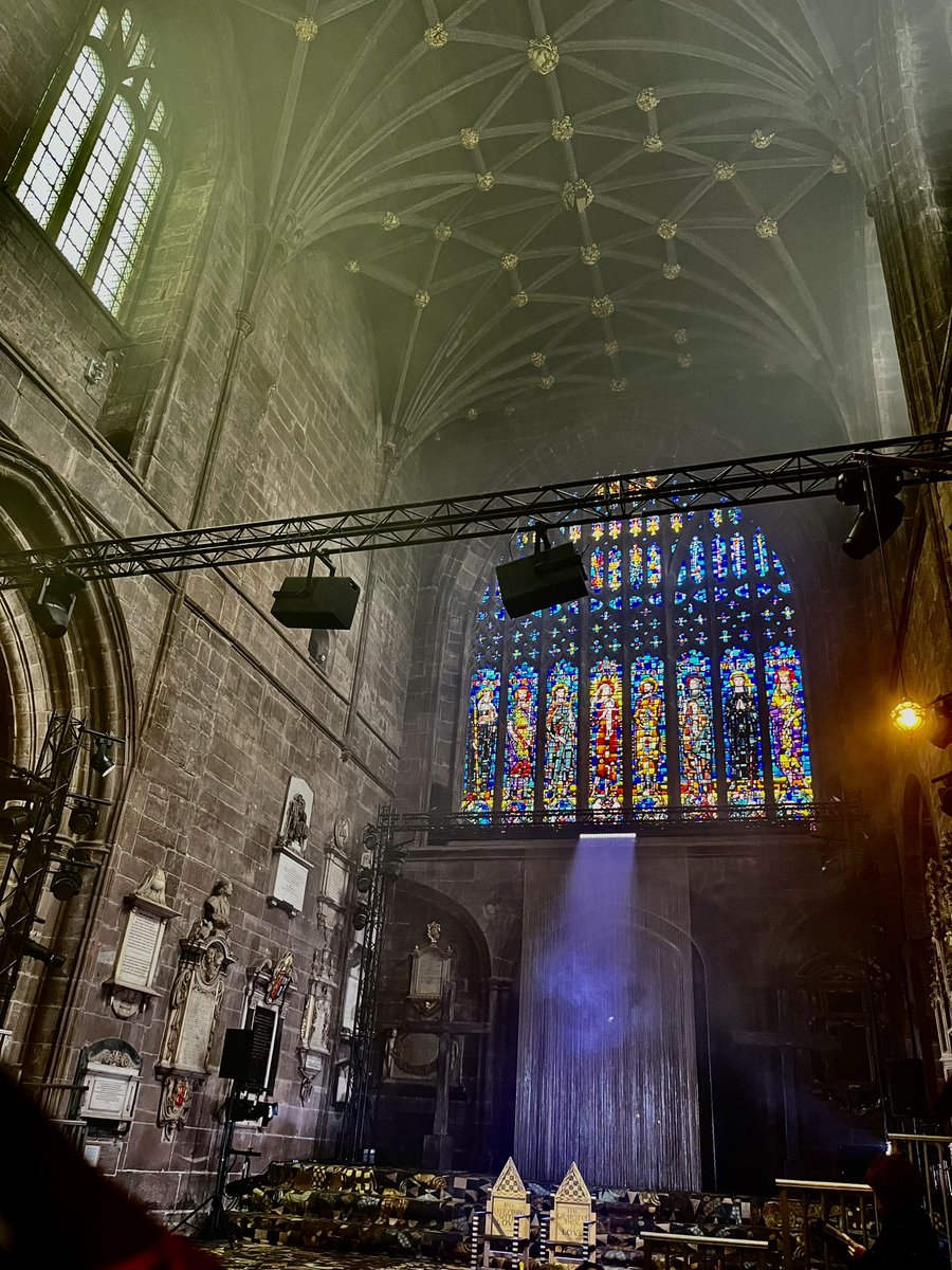Extraordinarily powerful, intense and moving @2023MysteryPlay in the sublime setting of <a href="/ChesterCath/">Chester Cathedral</a> last night. The massacre of the innocents was so poignantly played and I was surprised by how much I enjoyed the portrayal of Lucifer! Ancient plays in the modern era. Brilliant!