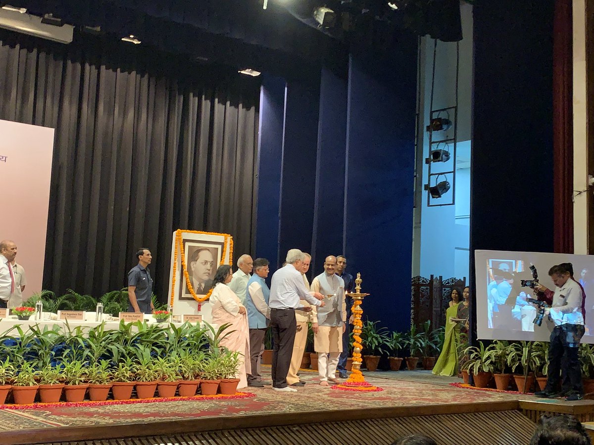 himadridelhi's tweet photo. #Ambedkar statue inauguration… @OfficialIGNOU @IgnouVc by @ombirlakota @loksabhaspeaker https://t.co/WpcitGjuvx