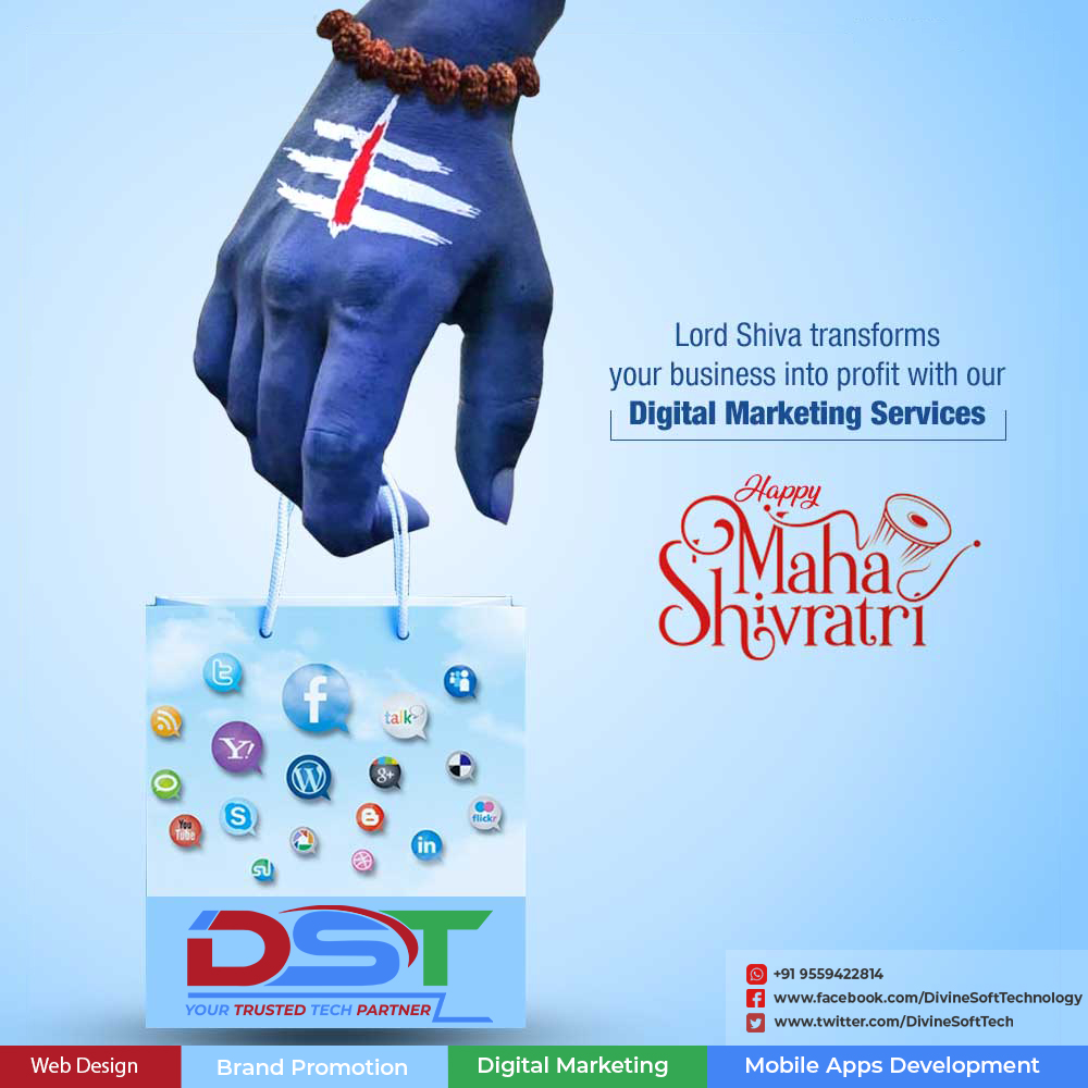 DivineSoftTech's tweet photo. May the almighty Lord Shiva bless you all with good things and perfect #Business.  
DST IT Solutions wishes you all a very 𝗛𝗮𝗽𝗽𝘆 𝗠𝗮𝗵𝗮 𝗦𝗵𝗶𝘃𝗿𝗮𝘁𝗿𝗶 𝟮𝟬𝟮3!  
https://t.co/7nAYdbYeHE
#shivratri #mahashivratri #Mahashivratri2023  #mahadev #website #digitalmarketing https://t.co/JMrwfek3LJ