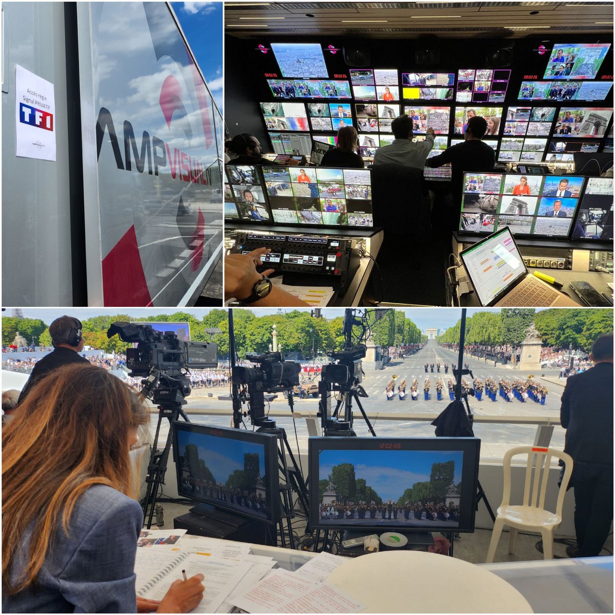 14 juillet 2023
Un privilège et une chance d'avoir pu mettre en image cet évènement pour TF1.
Merci à la direction pour sa confiance.
Merci à toutes les équipes techniques pour leur travail.
Merci à Marie Dupriez et Rafael Prieto pour notre team 😉
<a href="/TF1Info/">TF1Info</a>  <a href="/ampvisualtv/">AMP VISUAL TV</a>