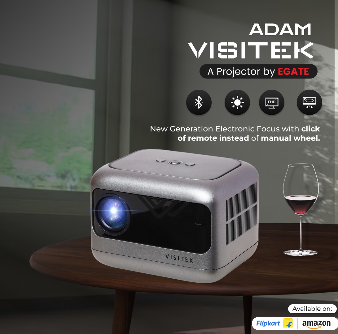 Immerse yourself in the thrills of the big screen, right in your living room. Shop now our newly launched VISITEK ADAM on Amazon India &amp; Flipkart - Link Mentioned Below -:
Amazon - shorturl.at/amoI7
Flipkart  - shorturl.at/qvyPV
.
.
.
.
#projector #projectorscreen