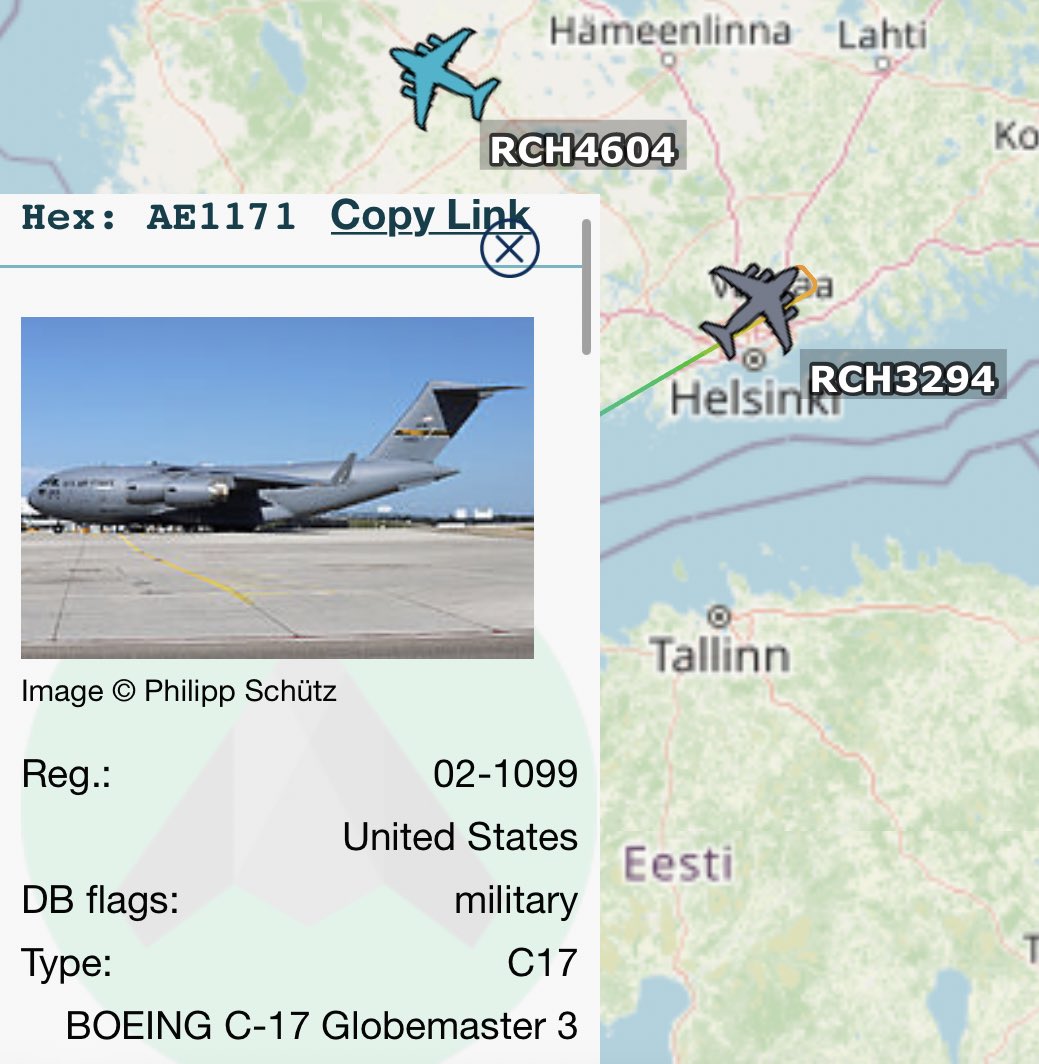 RT @balticjam: USAF Globemasters busy in and out of Helsinki. https://t.co/LxFYLyqHUH