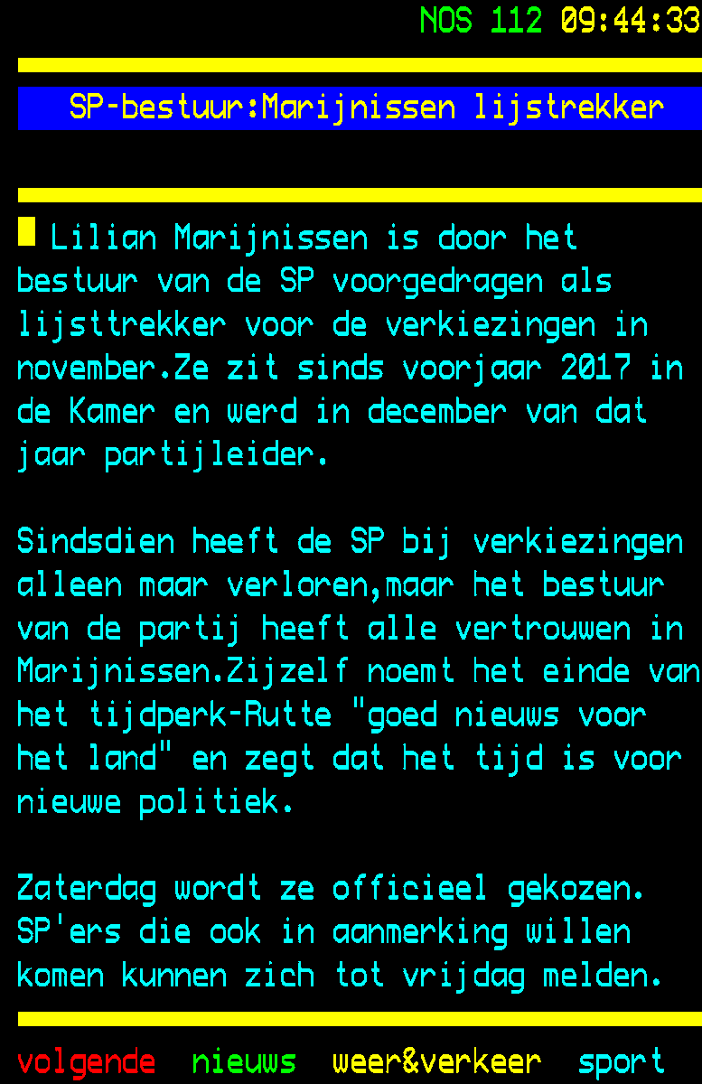 Bij de <a href="/SPnl/">SP</a> Gerben ze nog niet in de gaten dat het tijd is voor vernieuwing. 
nos.nl/ttapp