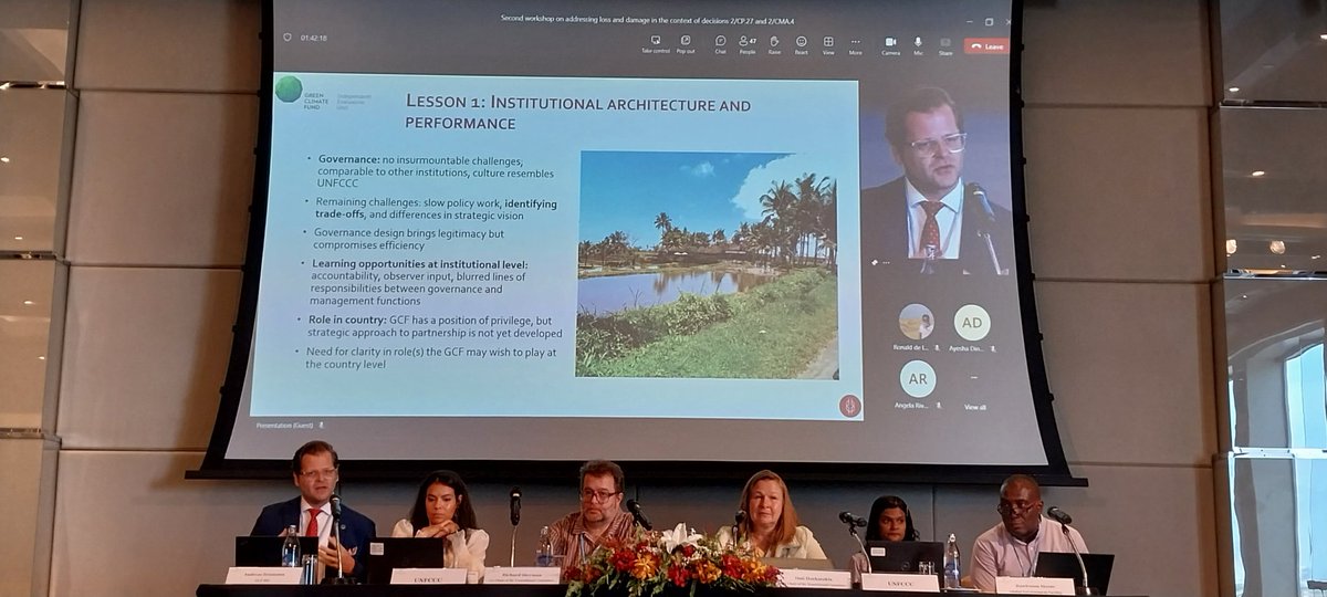 DjemouaiKamal's tweet photo. Aims of such process is to discuss and pave the way for the #operationalization of the "funding arrangements", including the needed #urgent establishment of a dedicated "loss &amp; damage fund", to be recommended for @COP28_UAE (#CMA.5) for consideration &amp; adoption. @GCF_Eval @theGEF https://t.co/NcOBAumZWe