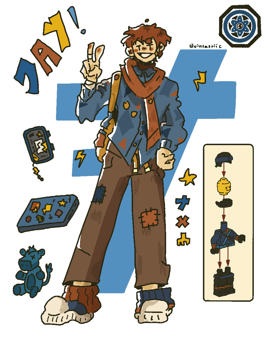 Quintastiic's tweet image. Ninjago movie brainrot is coming back hello #ninjagofanart #jaywalker