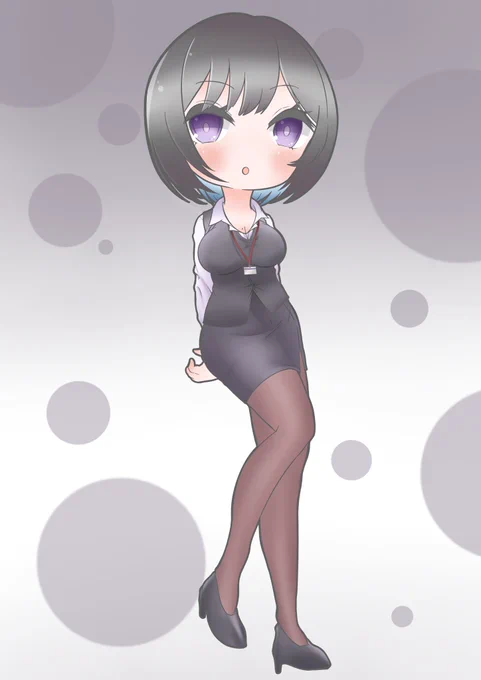 ライバーさんを描いて応援しよう企画(?)第2弾! 最近配信行けてないので簡単に落書きぐらいしか描けないけどそれでも応援したいから 今回はOL系ライバーの虚木むぎさん( )を描かせていただきました!! SDのつもりだけどやっぱりほぼ等身っ!笑 #うつろぎあーと