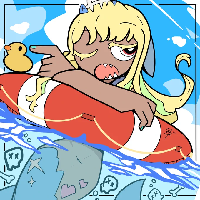#作品をみてくださいあわよくばフォローしてください祭トゥーンチックな絵柄が得意ですぜひフォローと拡散していただけると嬉しいです 