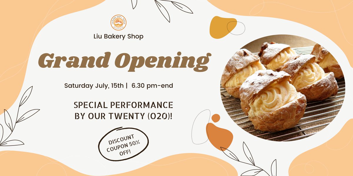 LiuBakery_ID's tweet photo. ㅤ 
ㅤ 
                  𝐋𝐈𝐔 𝐁𝐀𝐊𝐄𝐑𝐘 𝐏𝐑𝐄𝐒𝐄𝐍𝐓
          🎉  𝐎𝐔𝐑 𝐆𝐑𝐀𝐍𝐃 𝐎𝐏𝐄𝐍𝐈𝐍𝐆  🎉
                       #LiuShoppening 

            Come to get our sweety bakery
               And share the happiness ! 🎎
ㅤ
ㅤ https://t.co/1b3jyl6gm8