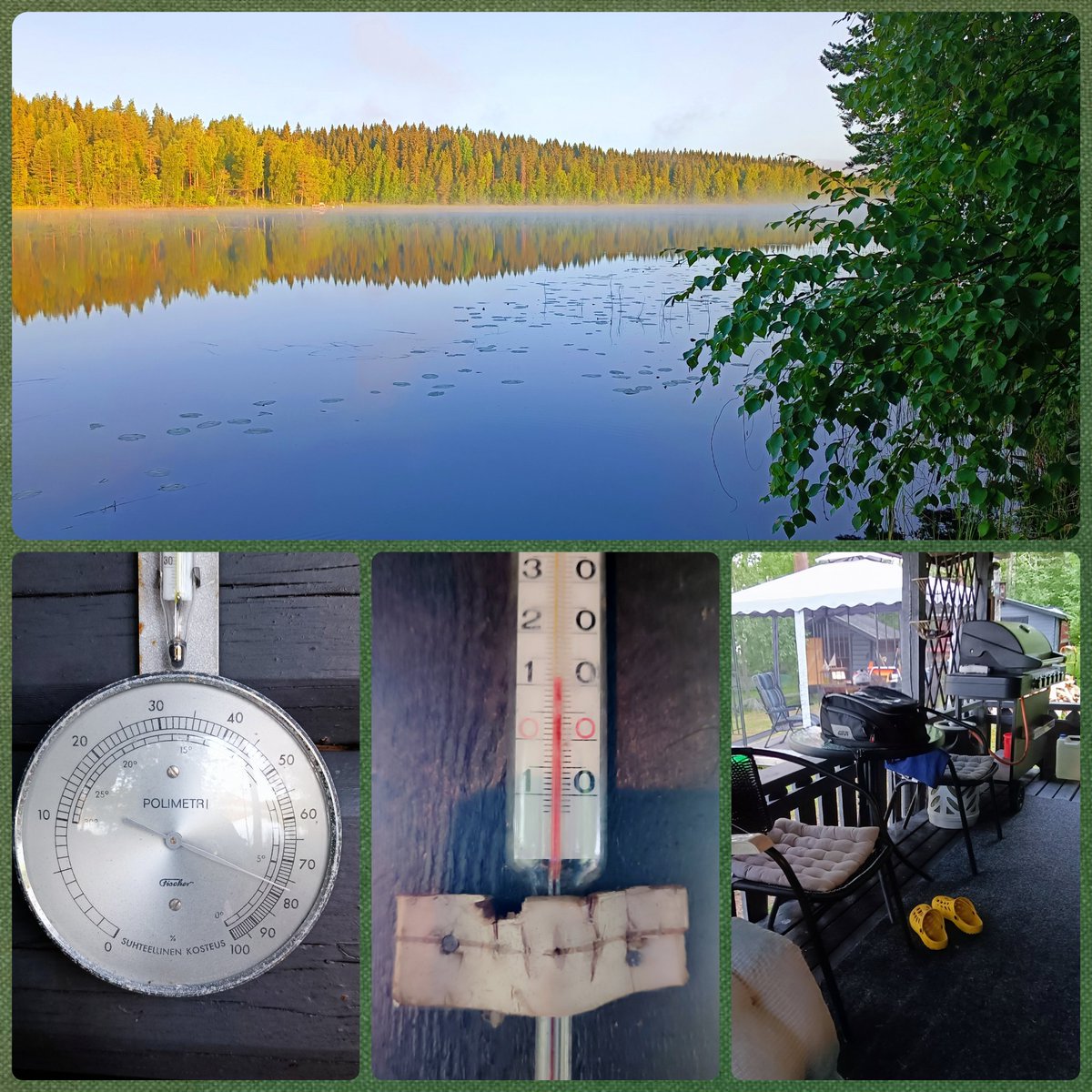 reccu93's tweet photo. Ylä-Kolkin säähavaintoasema 06.00 #sää #lämpötila #kosteus #aamu #hiljaisuus #rauha https://t.co/ZcP992Zxm5