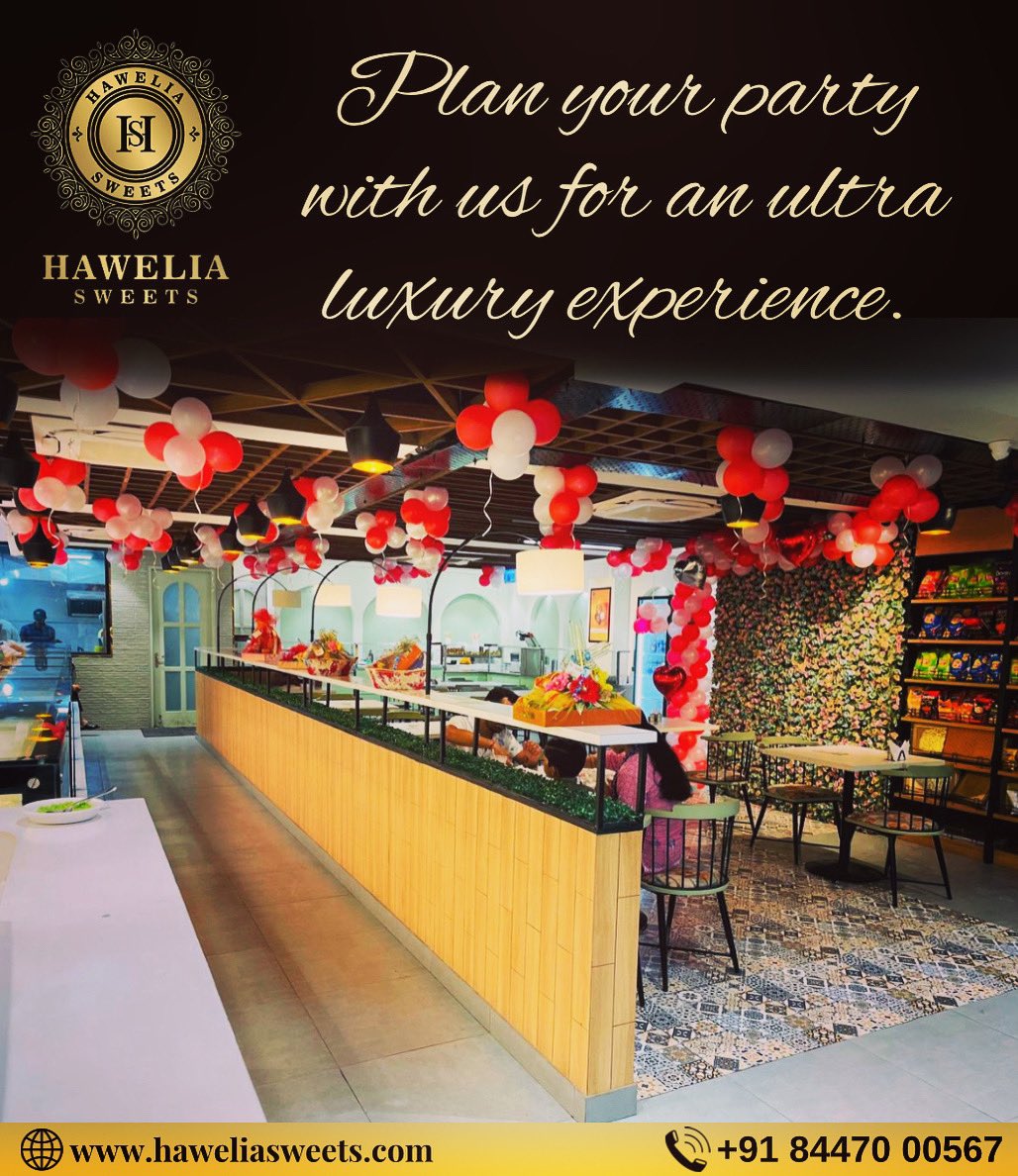 HaweliaSweets's tweet photo. Visit Hawelia Sweets with your friends &amp; family. And enjoy our unique taste.
.
#hawelia #haweliasweets #mithai #mithaiwala #sweets #sweetslover #dilicious #restaurants #restaurantlife #bakerylife #bakerlife #foodloversindia https://t.co/Pef2X1Sc6K